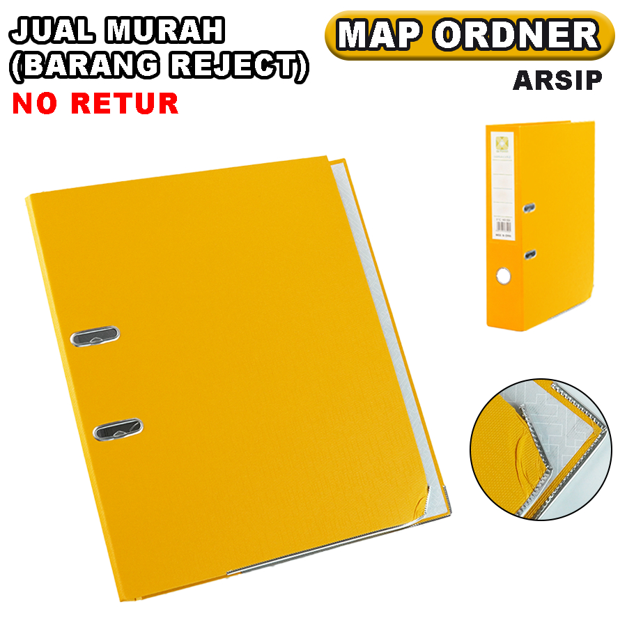 Map Ordner Arsip A4 ( BARANG REJECT ) Lubang Penarik Pengunci Melengkung WJJ-050801