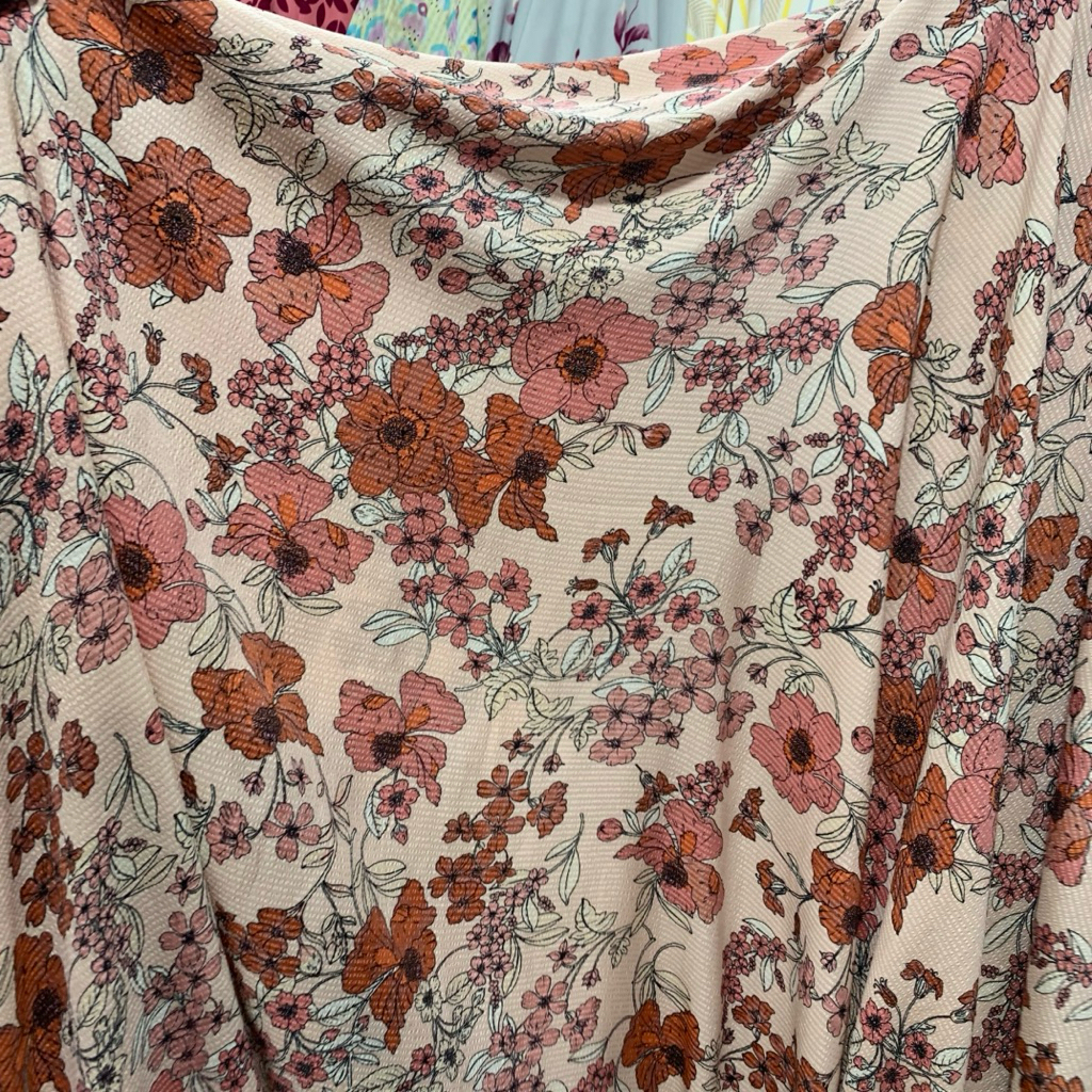 kain crinkle silk motif bunga - kain crinkle motif - kain crinkle premium