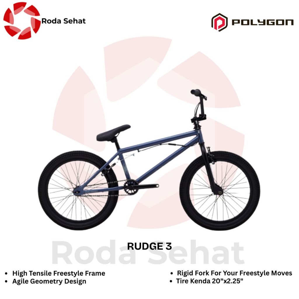 Sepeda BMX 20 polygon Rudge 3 - Freestyle