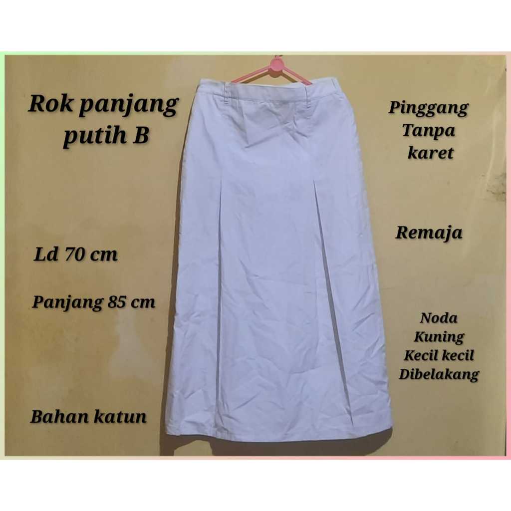 Rok putih anak perempuan PRELOVE seragam sekolah murah meriah