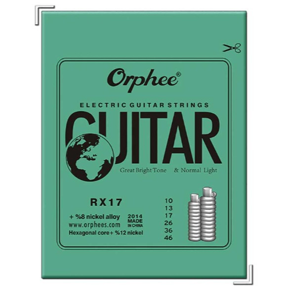 Senar gitar orphee RX17 senar gitar Electric 010 orphee