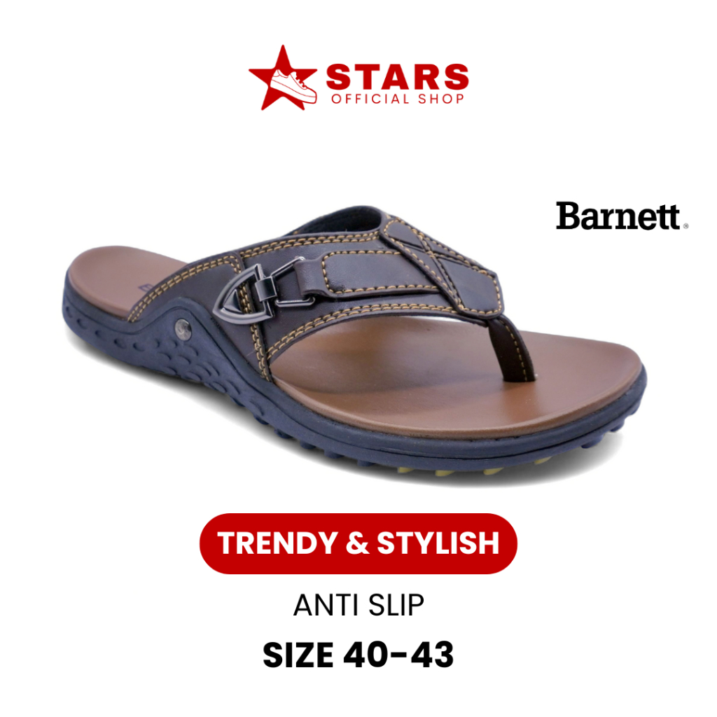 Sandal Jepit Pria Dewasa - Nyaman, Awet dan Trendy - Barnet Reno King 10 Brown Size 40 - 43