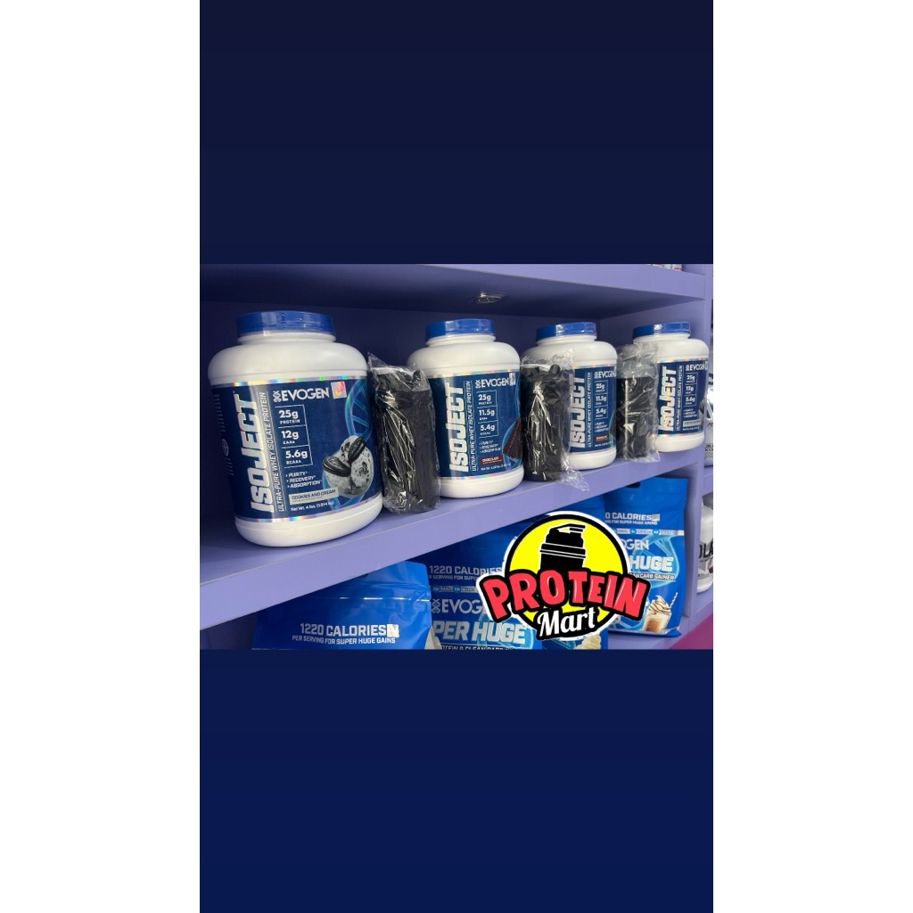 EVOGEN ISOJECT 4lb 57serving isolate hydrolized whey protein