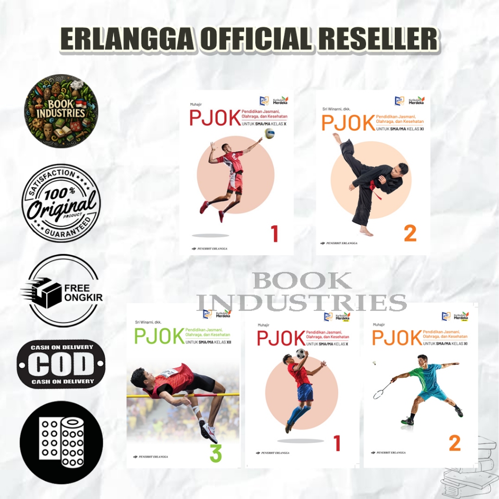 BEST SELLER PJOK SMA/MA KELAS 10 11 12 KURIKULUM MERDEKA - MUHAJIR ERLANGGA