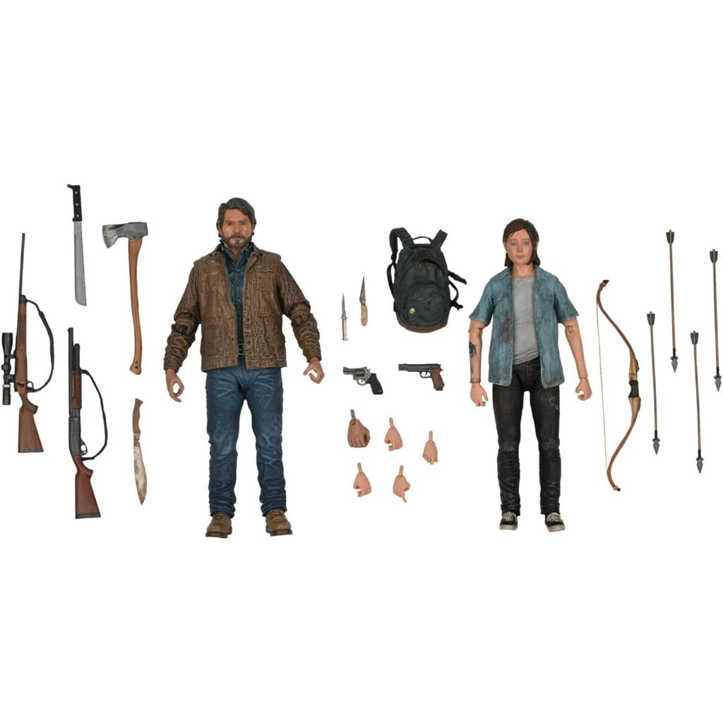 NECA The Last of US 2 Ultimate Joel and Ellie 7-Inch Scale Action Figures (2-Pack)