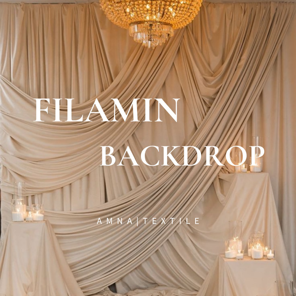 Kain Filamin(TIPIS)/Kain Dekorasi/Dekor Tenda Lamaran/Kain Backdrop/Abutai