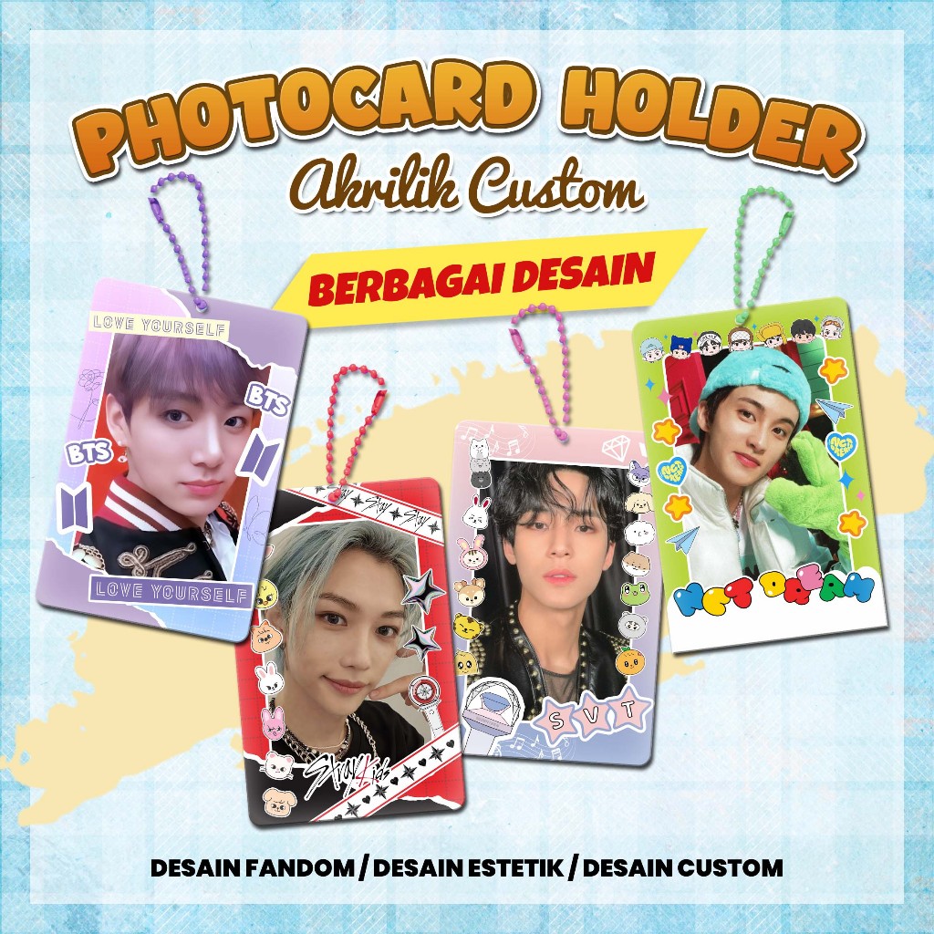 Photocard/PC Holder Bahan Akrilik - BISA CUSTOM