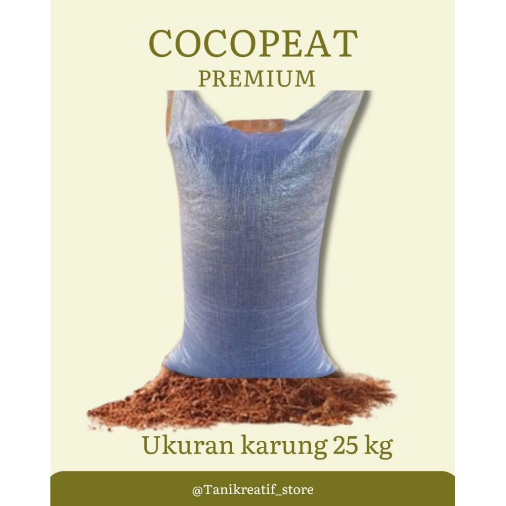 Media Tanam COCOPEAT 1karung (Karung ukuran 25)(KHUSUS REGULER/HEMAT/KARGO)(Bisa Mix)