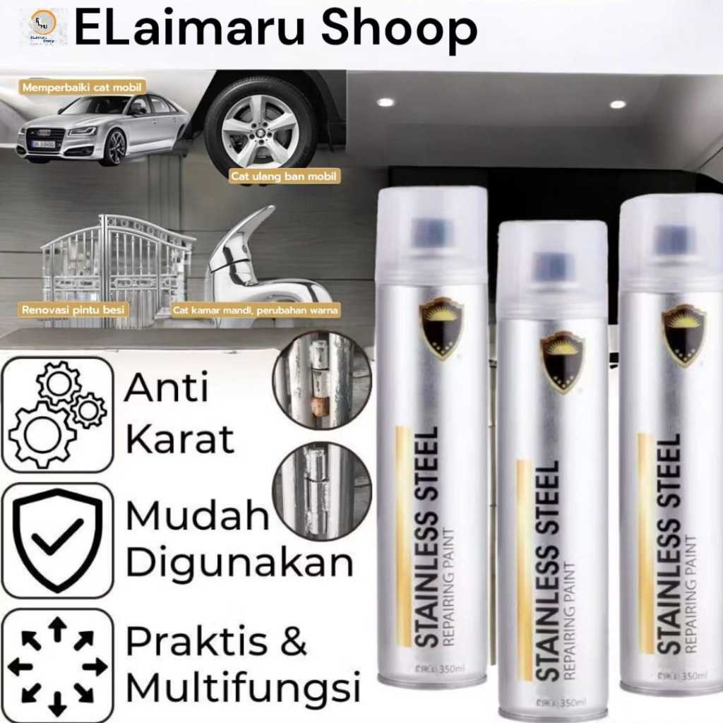 Cat Semprot Logam Besi Stainless Warna Silver Anti karat
