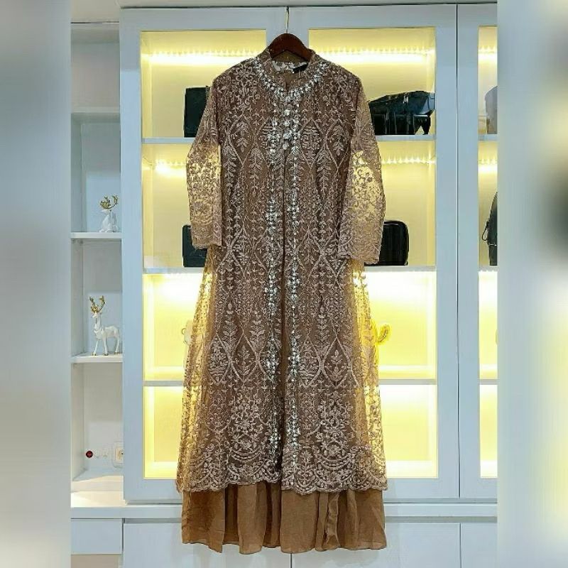Baju Gamis Brokat Remaja Terbaru/Dress Brokat Mewah