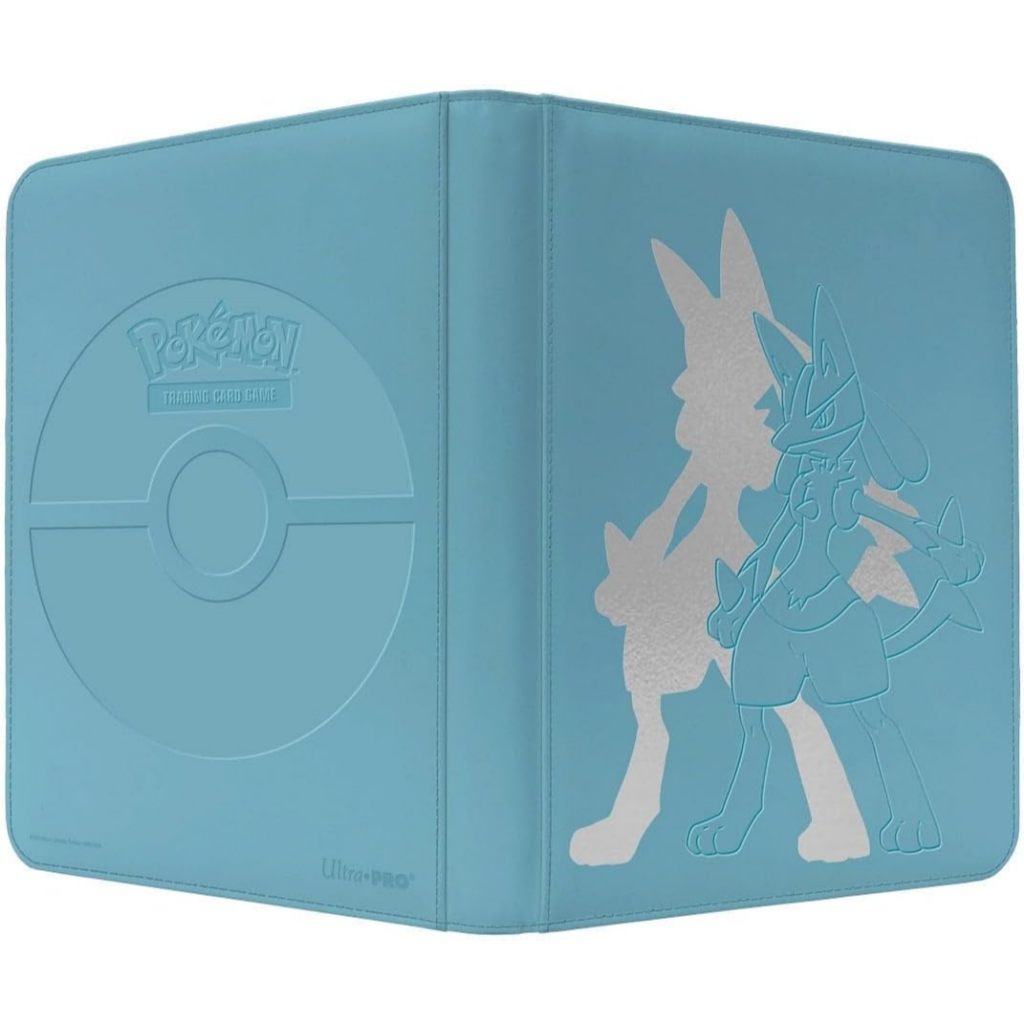 Ultra Pro Seri Pokemon Elite: Lucario 9-Pocket Zippered Pro Binder Aksesori Permainan Kartu