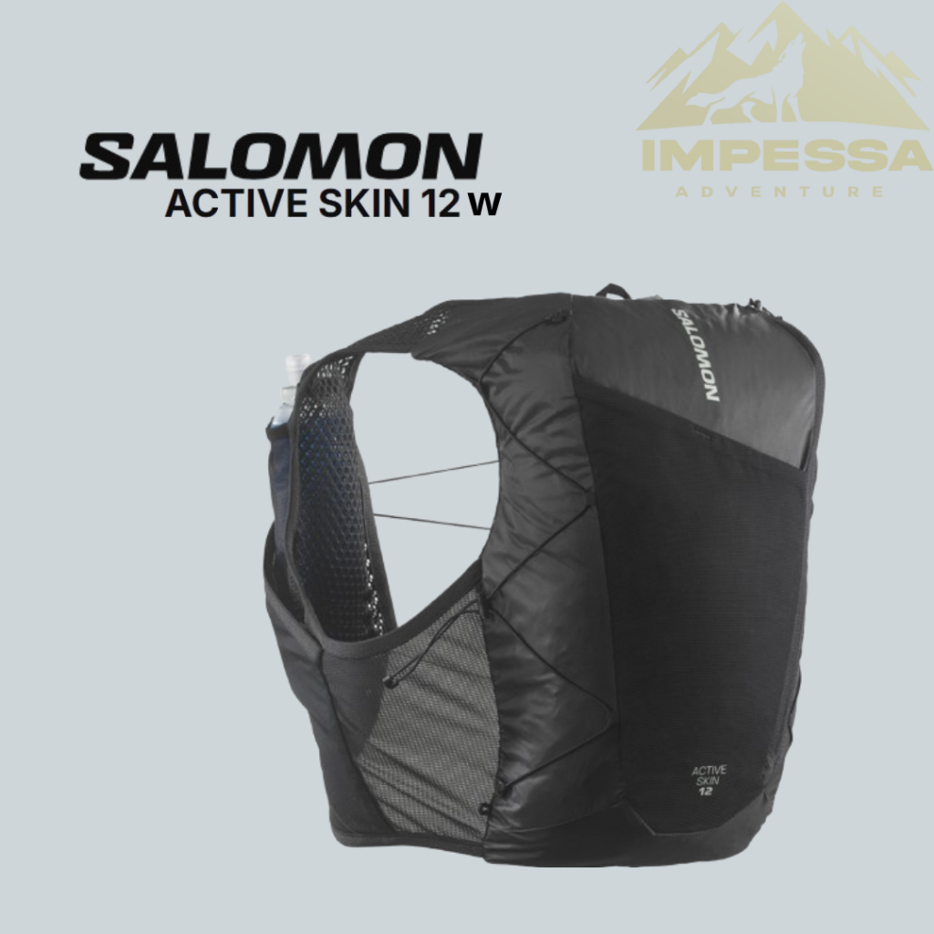 Salomon Active Skin 12 W Original – Tas Lari Wanita Hydration Vest Ultra Trail Running Backpack