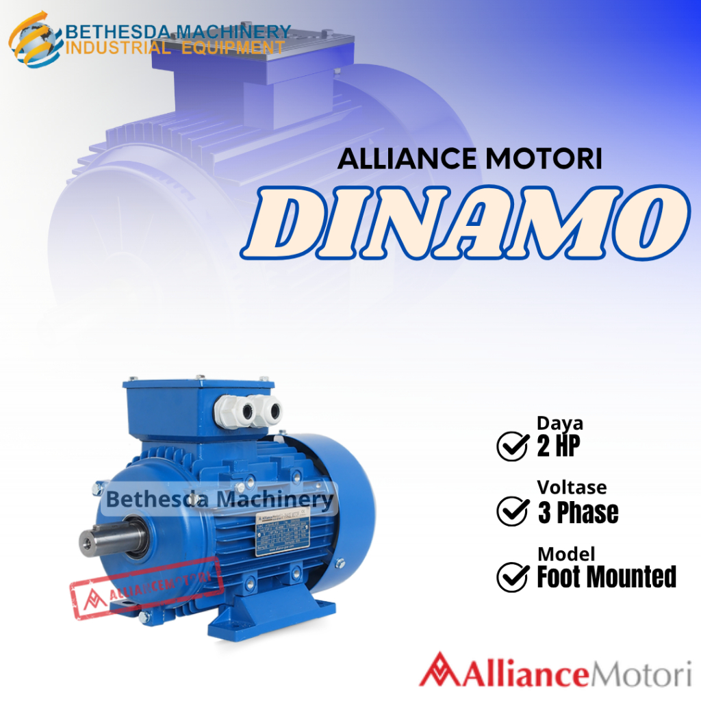 Dinamo Alliance 2 Hp 2hp 3 Phase alliance dinamo 1.5 kw B3