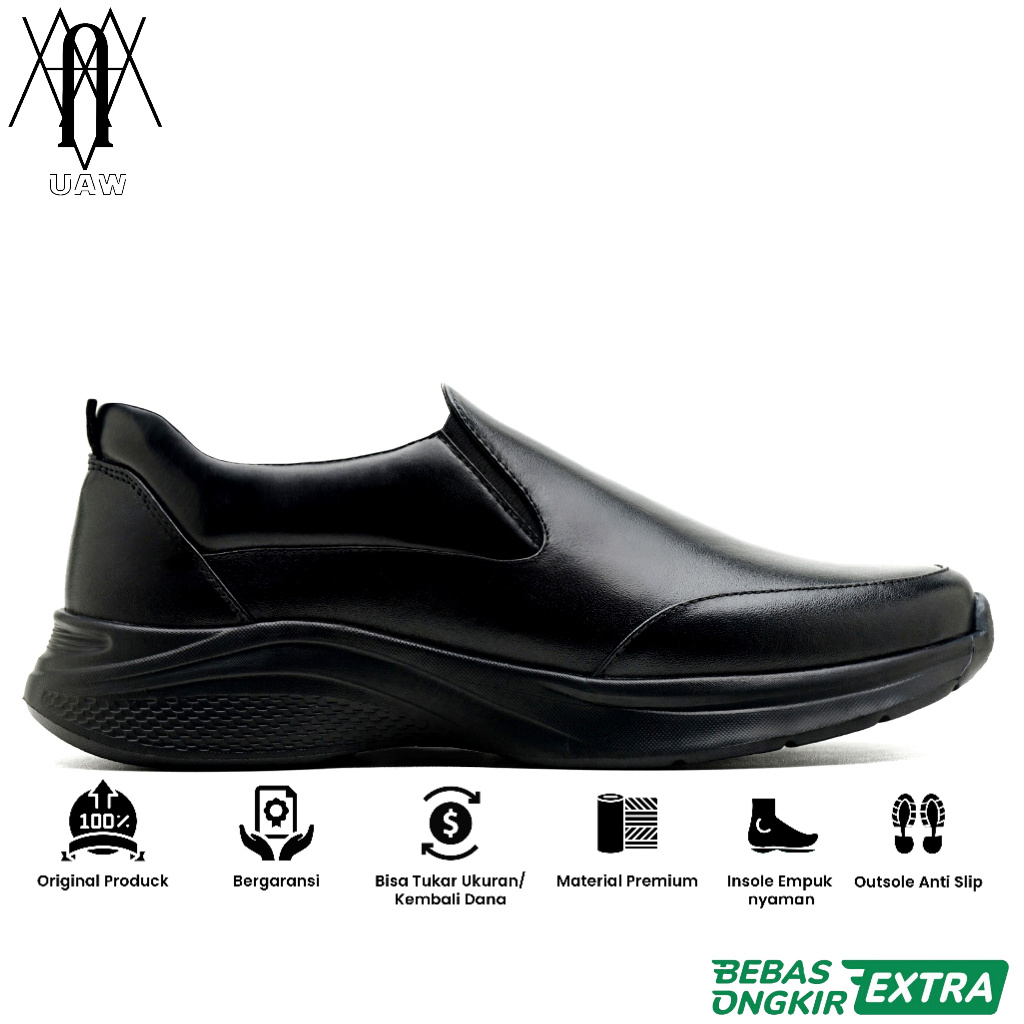 KENZIOS x RP ORIGINAL - Sepatu Kenzios Zorro | Sepatu Sneakers Slip On | Leather Kulit Sapi Sneakers