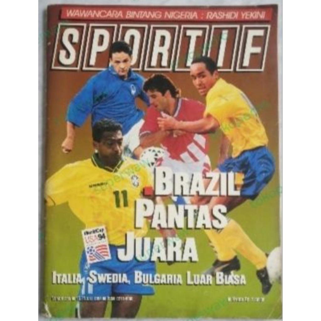 Majalah Bola SPORTIF Piala Dunia 94 Brazil Pantas Juara