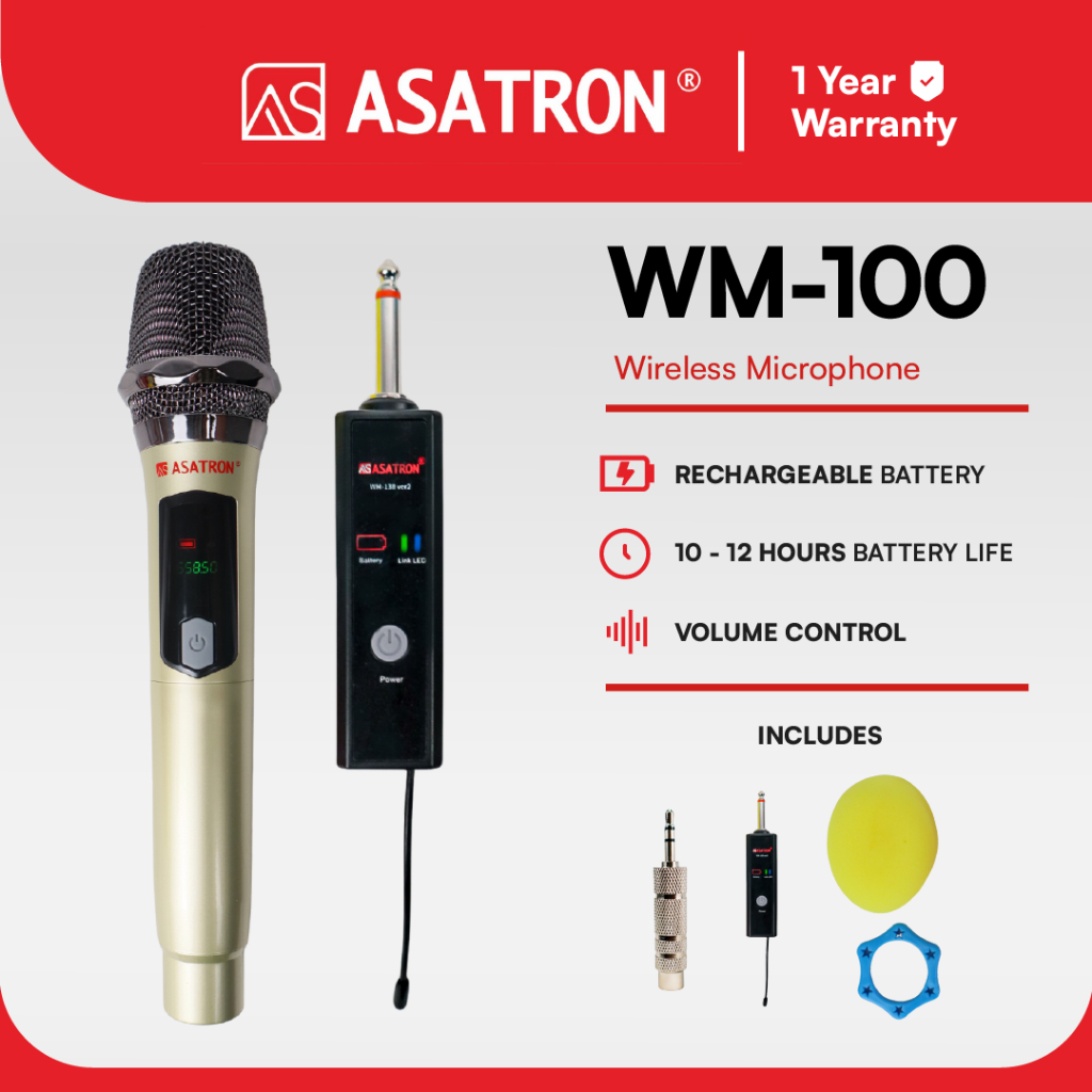 Asatron Mic WM100 Microphone Wireless