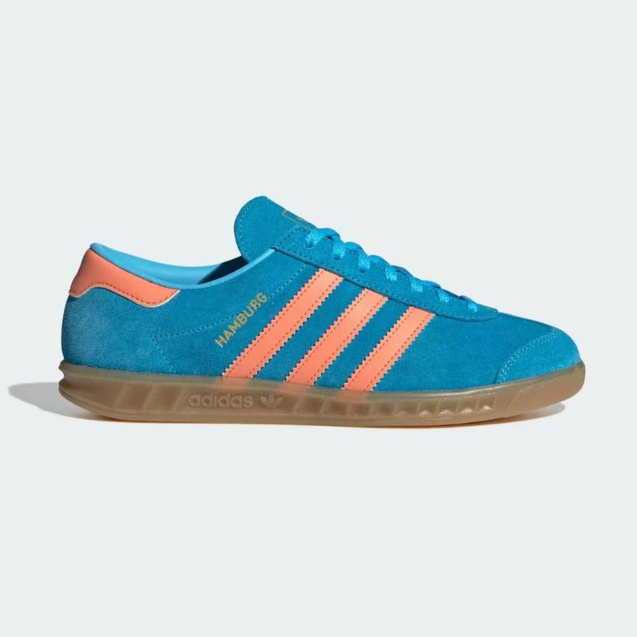 SEPATU CASUAL ADIDAS HAMBURG W Sky Rush/Semi Coral ORIGINAL 100% JS0682