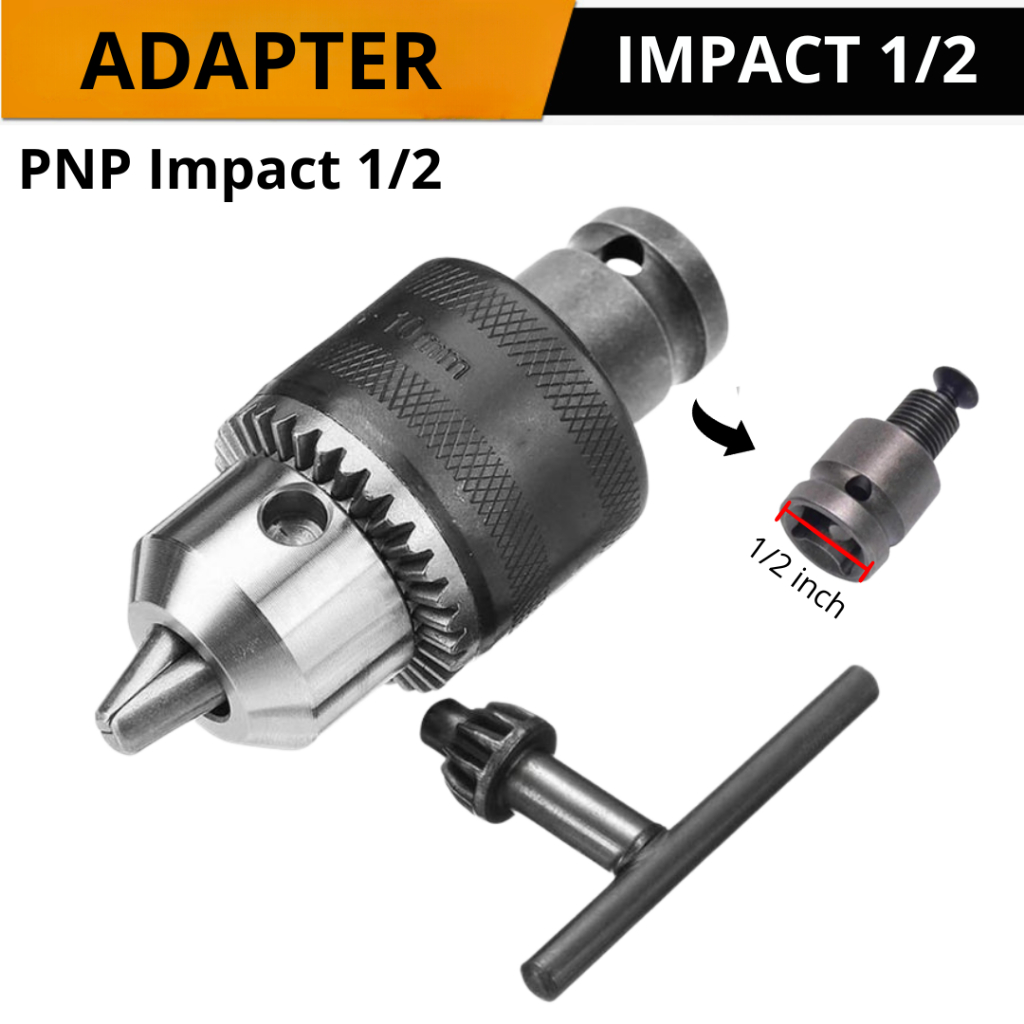 Adaptor Impact Wrench Drill Chuck 13 mm  Drill Chuck  Kepala Chuck Untuk Bor listrik Impact wrench