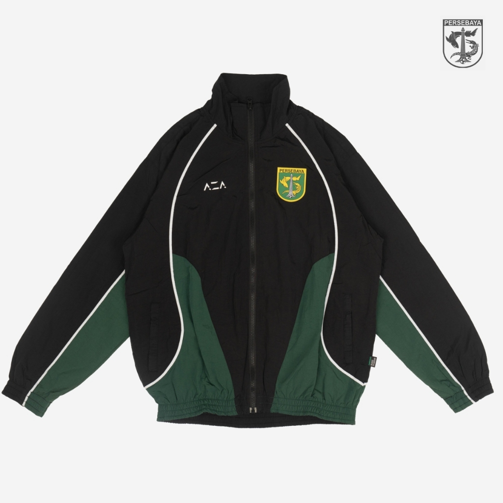 Jaket Tracktop Persebaya Panel Crinkle - Black | Persebaya Store