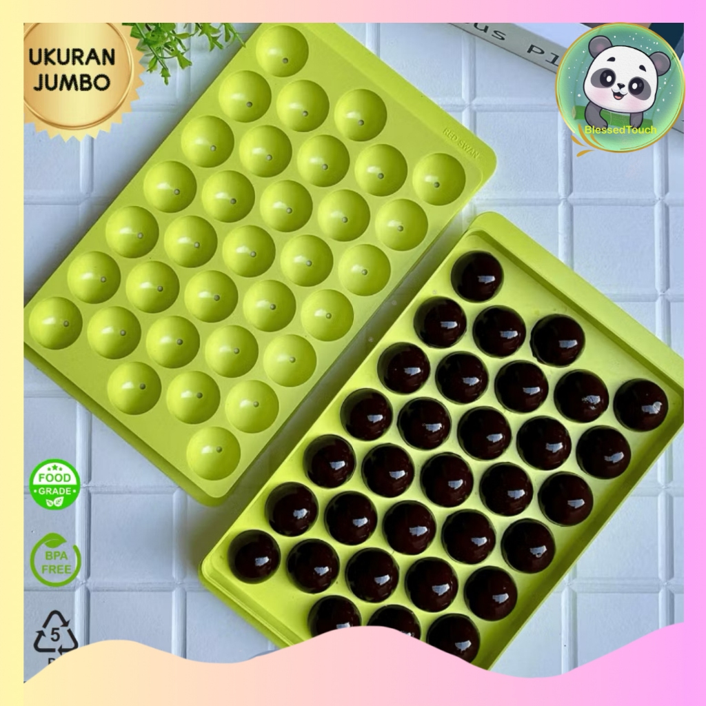 Cetakan Jelly Ball JUMBO Besar Jelly Bulat Buah Agar Es Batu Jumbo Telur Puyuh 33 Cetakan Bulat Roun