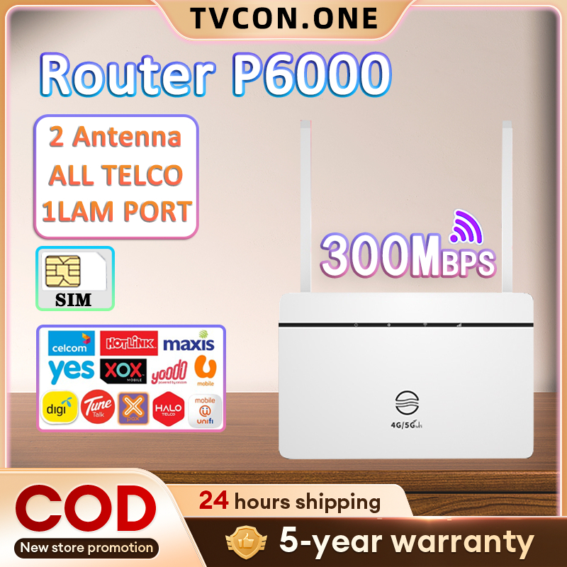 Modem Router Wifi SIM Card Router 300Mbps Wireless Router 4G 5G LAN Port All Operator Router