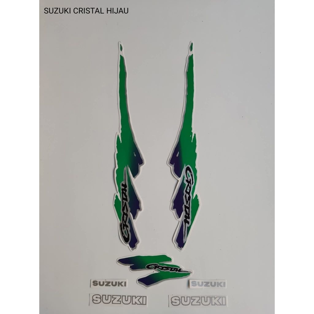 striping sticker lis decal standar ori suzuki crystal