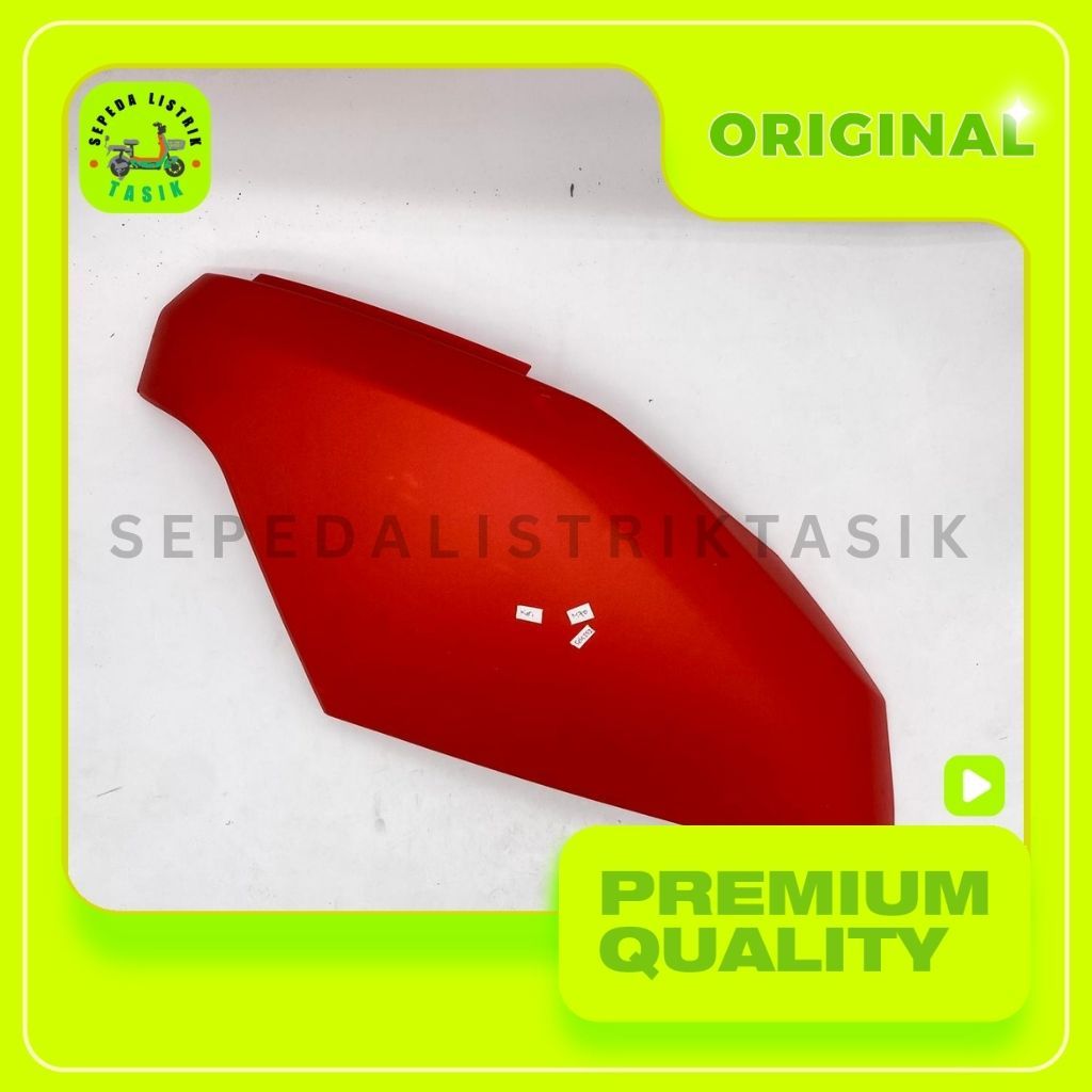 COVER BODY SAMPING KIRI MERAH SEPEDA LISTRIK UWINFLY M70 / SELIS252 - ORIGINAL 100% - SPAREPART SEPE