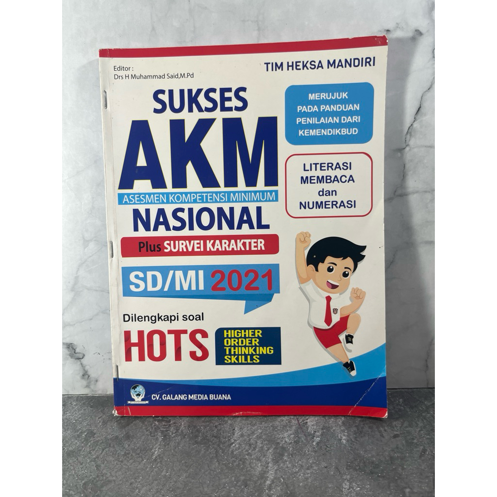 Buku (HALAMAN PALING DEPAN HILANG) Sukses AKM (Asesmen Kompetensi Minimum) Nasional SD/MI 2021, CV. 