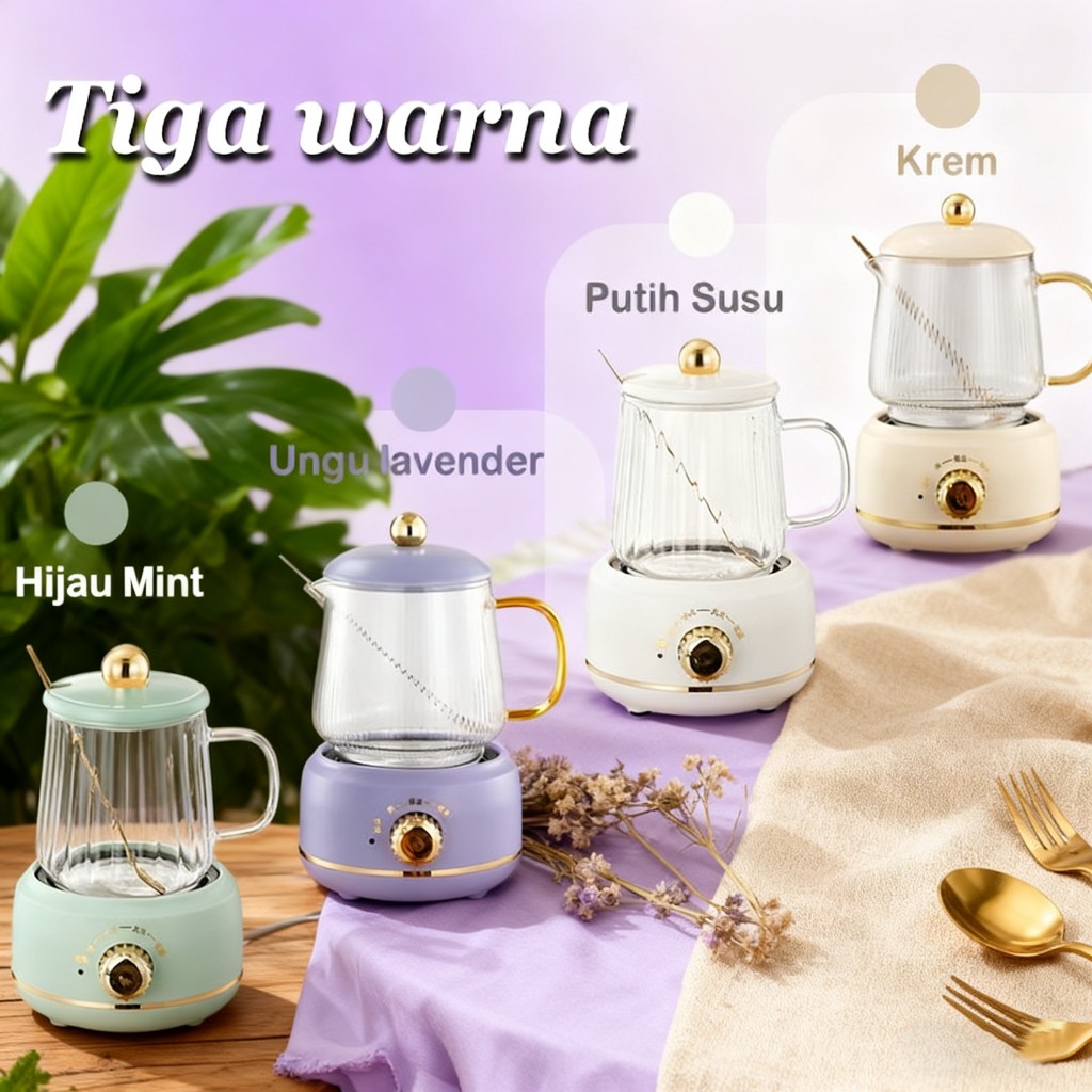 new teko listrik pemanas air kettle low watt kecil 08 tea pot termos ketel air panas mini portable