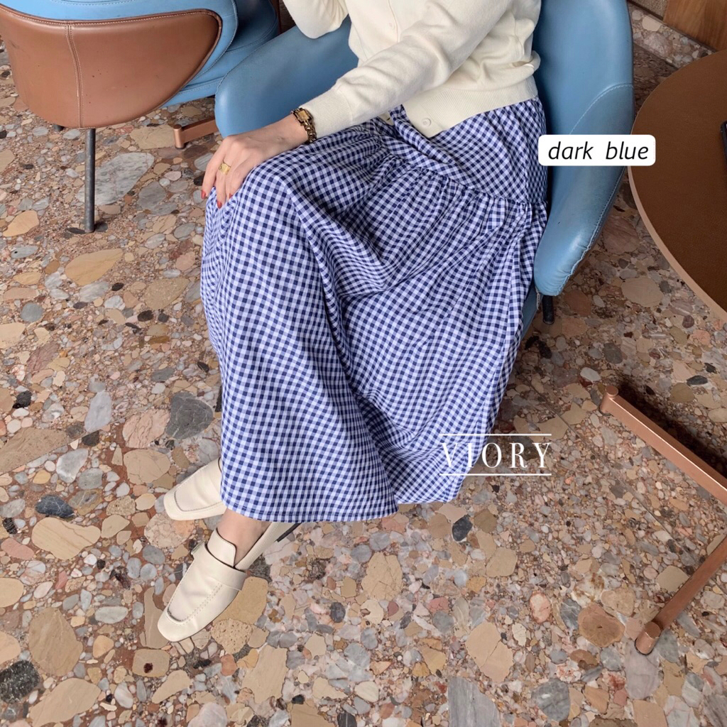 RYU GINGHAM SKIRT / rok kotak kotak/ rok kuning yellow skirt/ rok premium / korean skirt / petite