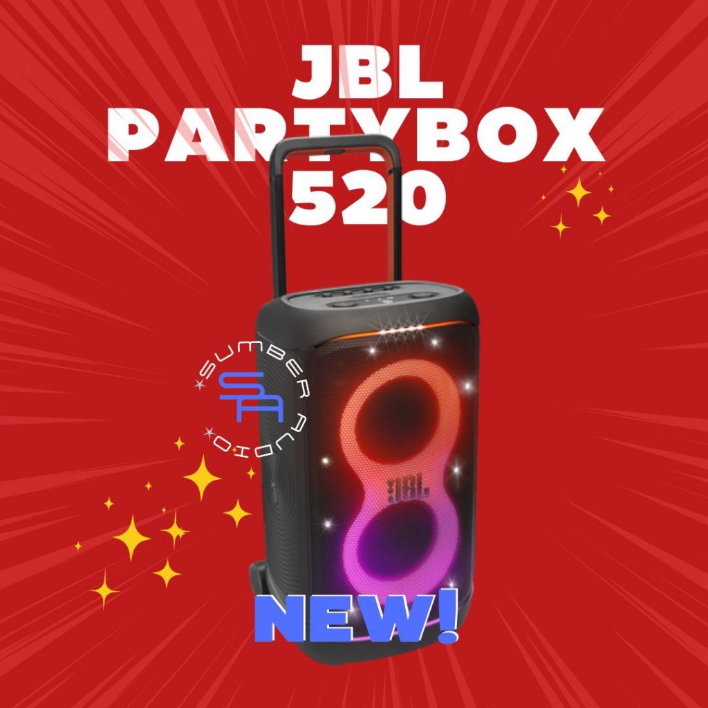 JBL PARTYBOX 520 BLUETOOTH PARTYBOX520 SPEAKER KARAOKE GARANSI RESMI IMS 1THN