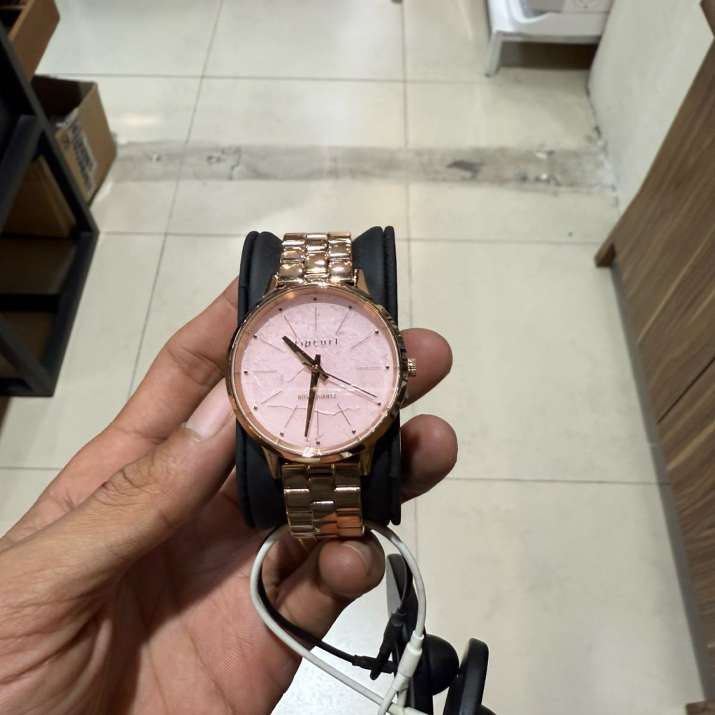 jam tangan rip curl original lola slim rose quartz gold pink new
