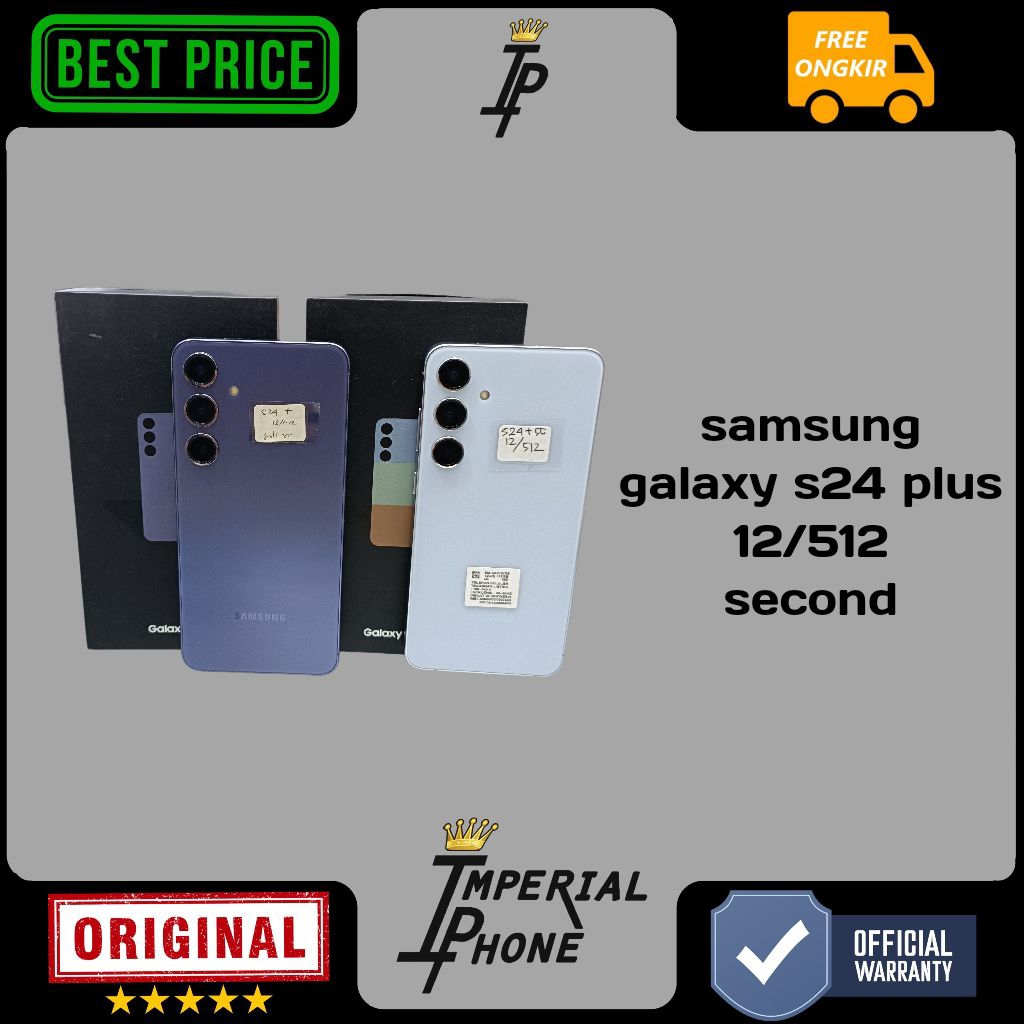 samsung galaxy s24 plus 5g 12/512 resmi second