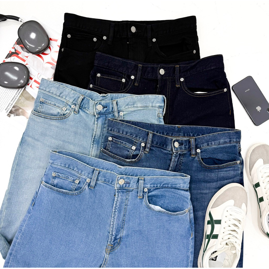 Celana GU Slim Stretch Denim Pants (5 Colours)