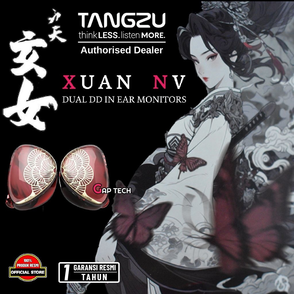 TANGZU x HBB Xuan Nv / XuanNV Hi-Fi Dual DD In-Ear Monitors Earphones / IEM Original