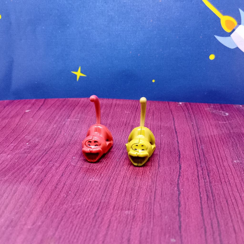 Mainan Kinder Joy Figure Monyet 2 Pcs - Koleksi Hadiah Jajanan Jadul Unik