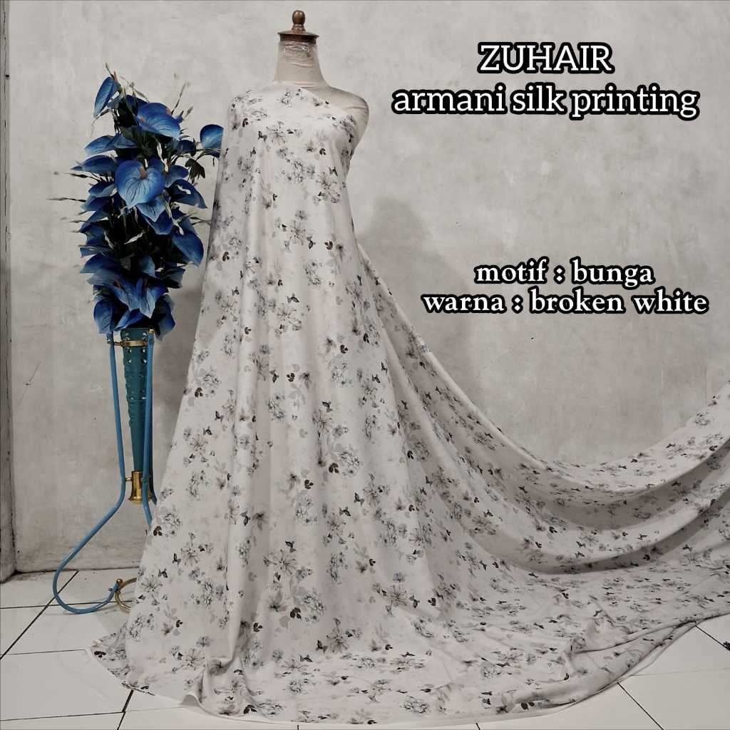 KAIN ARMANI MOTIF KAIN MOTIF BUNGA KAIN SILK HALUS BERMOTIF