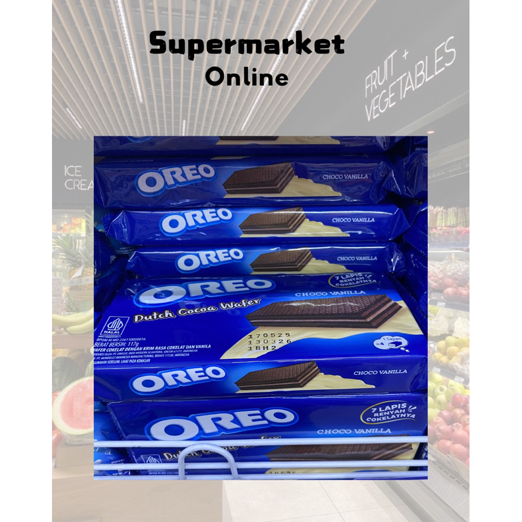Oreo wafer coklat & vanilla