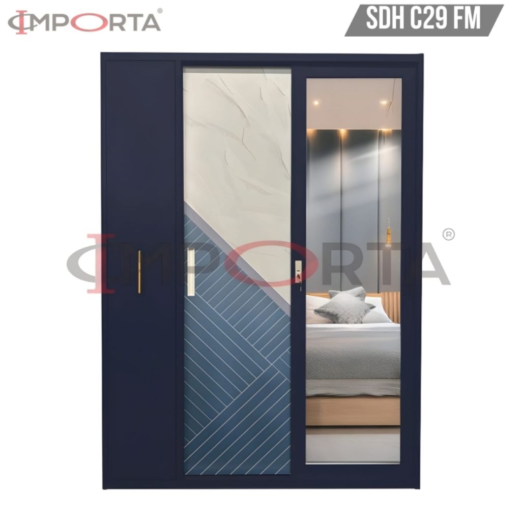 Lemari Pakaian + Hijab Besi IMPORTA