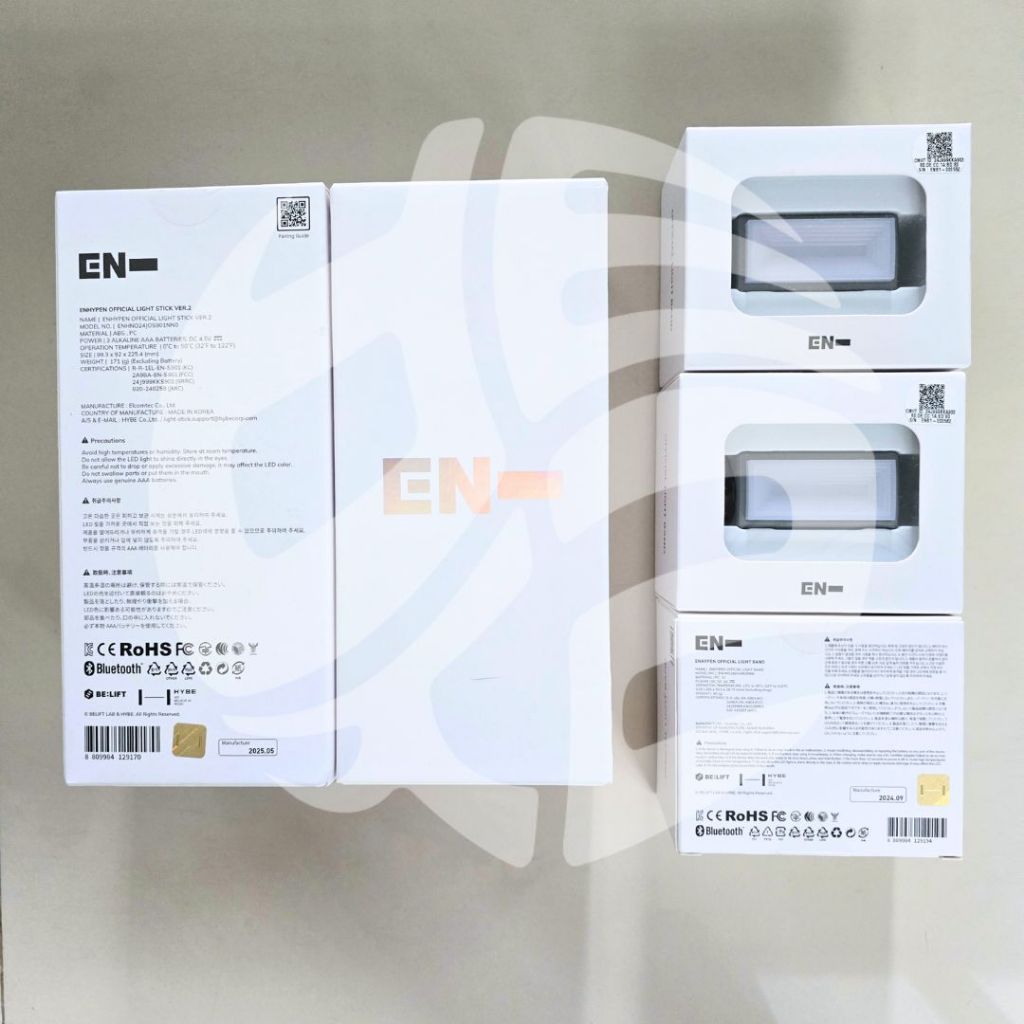 [READY] Enhypen Lightstick Versi 2 / Light Band Version Official New Fullset Sealed dari Weverse Sho