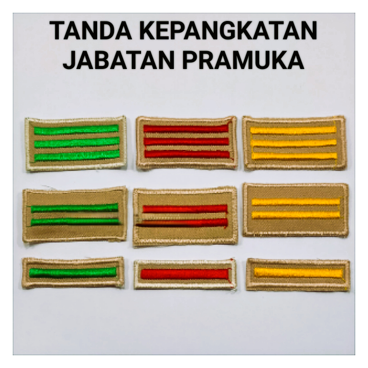 Atribut Pramuka TANDA PANGKAT JABATAN / Tanda jabatan pramuka penggalang