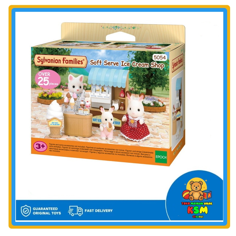 Sylvanian Families Soft Serve Ice Cream Shop Original – Mainan Koleksi Toko Es Krim Mini Boneka Anak