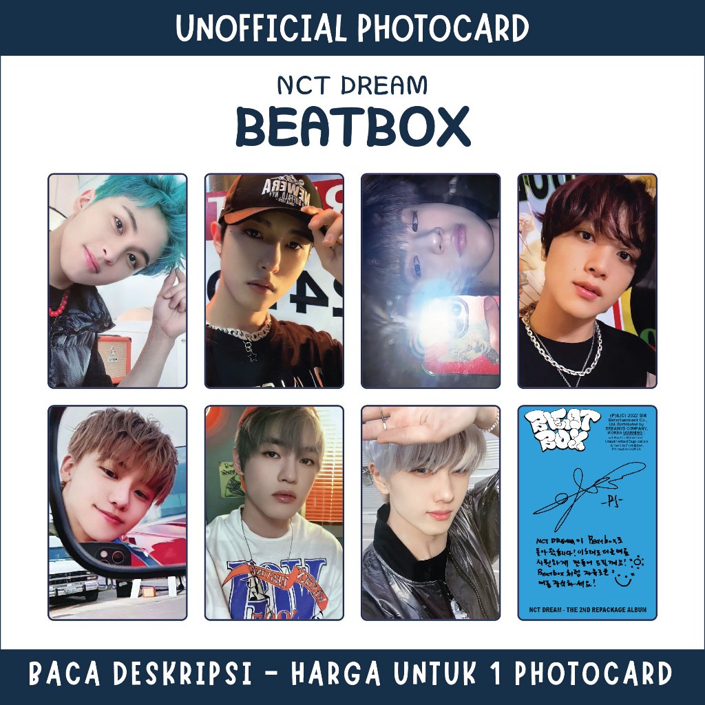 [UNOFFICIAL PHOTOCARD] NCT DREAM - BEATBOX