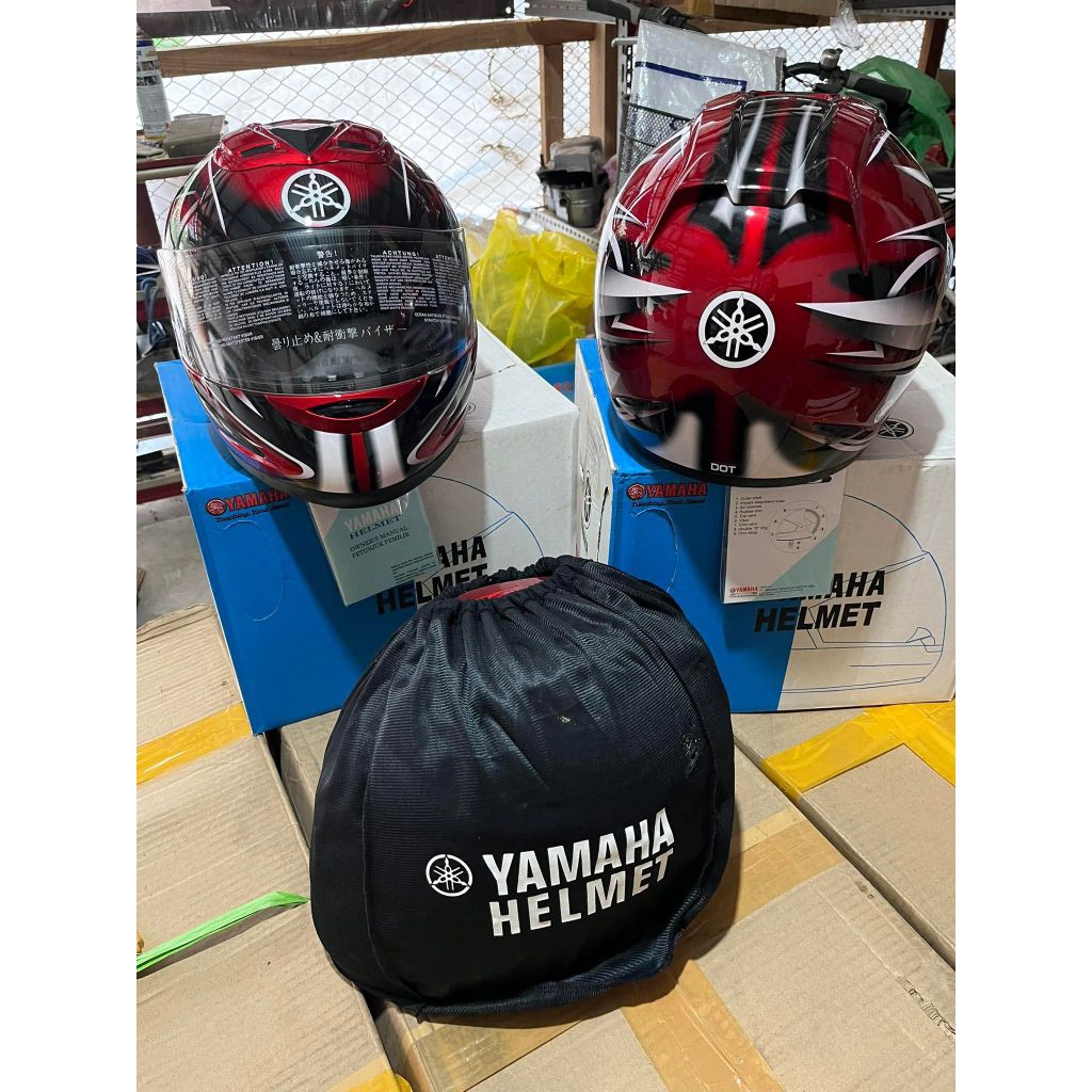 helm yamaha fullface helm orisinil yamaha