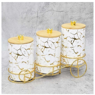 Toples Keramik Fiorenza Set 3 Pcs / Toples Sultan Marbel