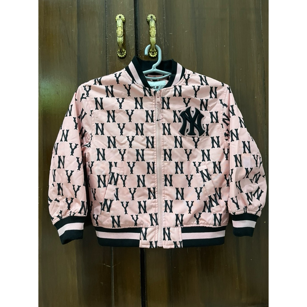 Jaket Boomber Bulang Hoodie Preloved MLB