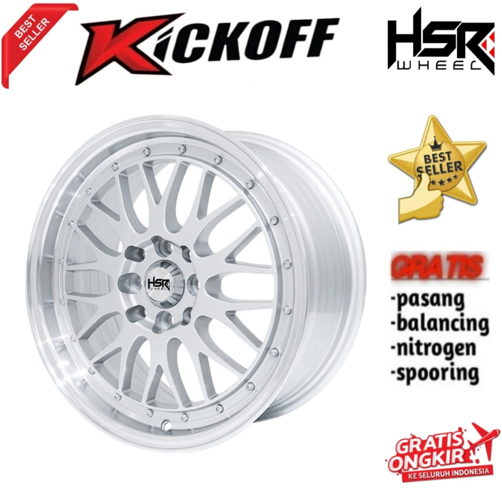 Velg Samlong HSR OITA R16 Velg Racin Mobil Baleno Kijang Kapsul Jazz Dll