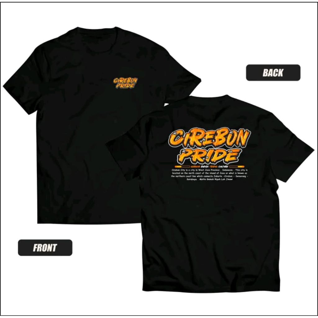 Kaos T-shirt CIREBON PRIDE Unisex Kaos Distro Peria Dan Wanita kekinian