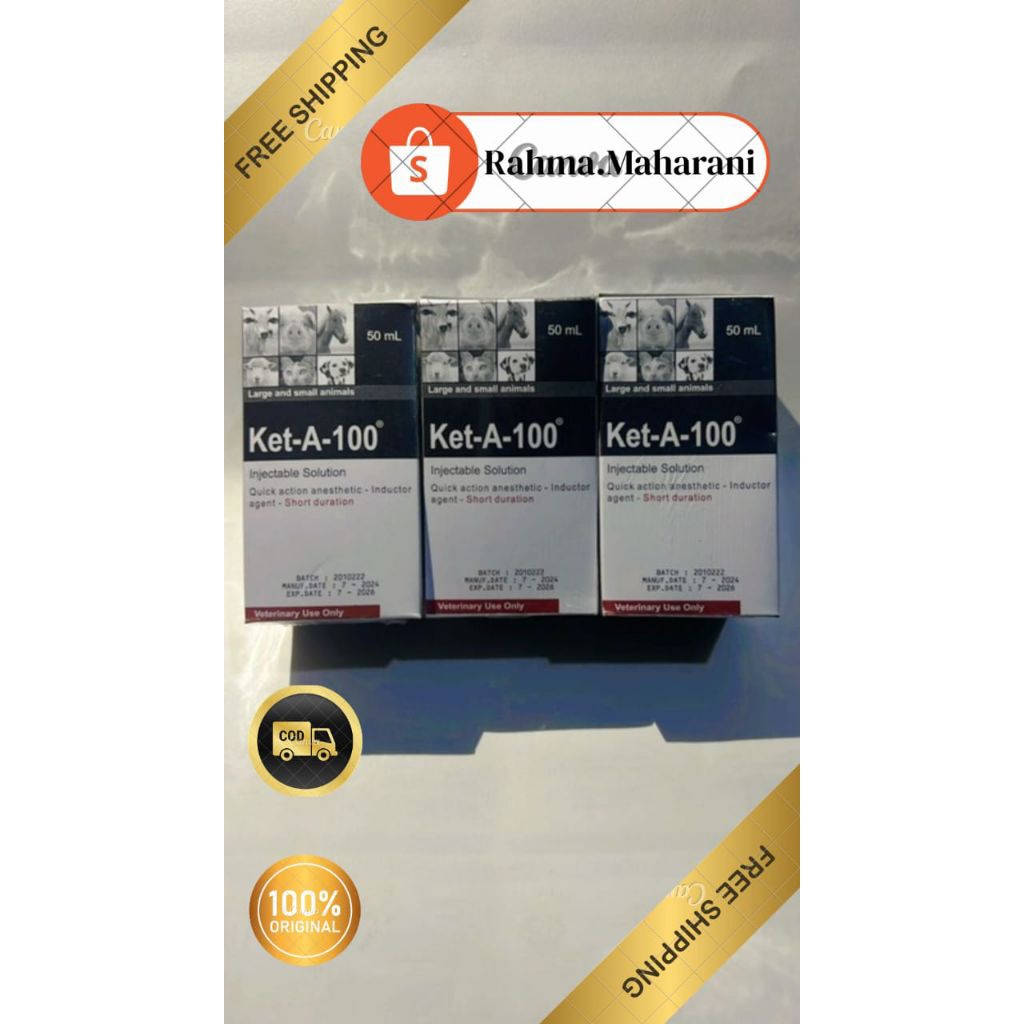 KET-A 100 ORIGINAL OBAT HEWAN TERNAK PINGSAN