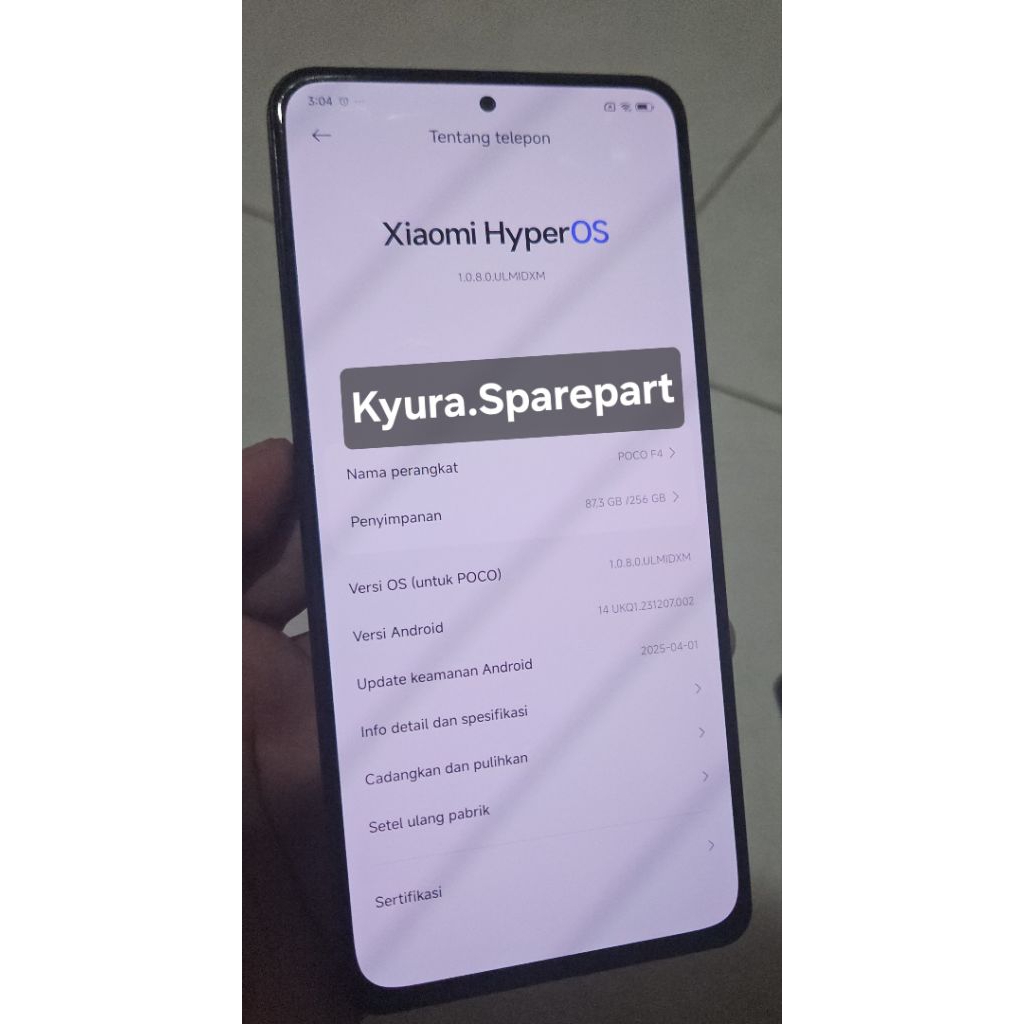 LCD Only Original copotan Poco F4 5g Nominus